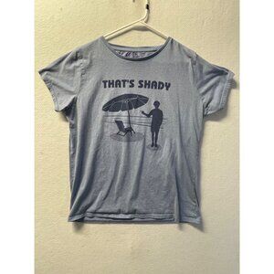 Womens Crazy Dog T-Shirts That's Shady Tshirt Funny Beach Vacation Umbrella Tee